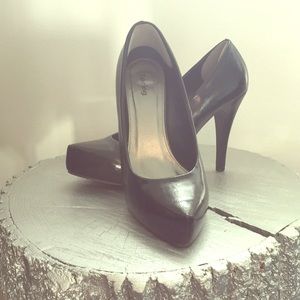 Black “Leather” Heels